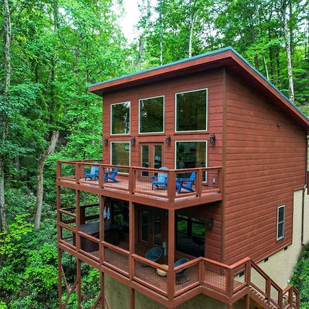 New Cozy Mountain Cabin Hot Tub Near Downtown แกตลิงเบิร์ก ภายนอก รูปภาพ